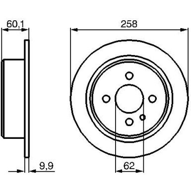 Bremsscheibe HA BMW E30,Z1 82 0 986 478 034 Bremsscheibe HA BMW E30,Z1 82 0 986 478 034