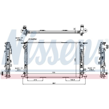 Wasserkühler PKW AUDI Q5 3.2 FSI 60317