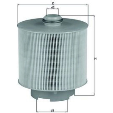 MAHLE Luftfilter LX 1006/1D