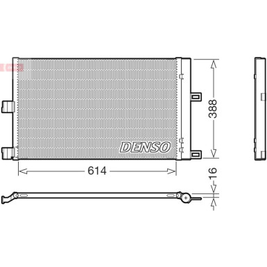 DENSO Kondensator, Klimaanlage DCN99080 DENSO Kondensator, Klimaanlage DCN99080