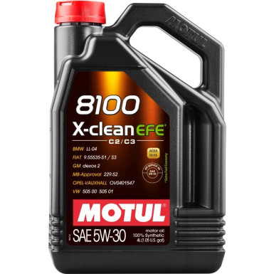 Motul 8100 X-clean EFE C2 /C3 5W-30 4 Liter 109171