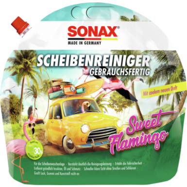 Sonax Scheibenreiniger Fertigmischung Sweet Flamingo 3L Scheibenreiniger gebrauchsfertig Sweet Flamingo 03944410