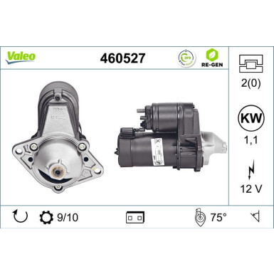 VALEO Anlasser 460527 VALEO Anlasser 460527