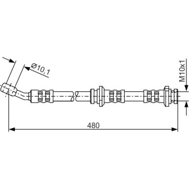 Bremsschlauch NISSAN Almera, Pulsar 1987476802