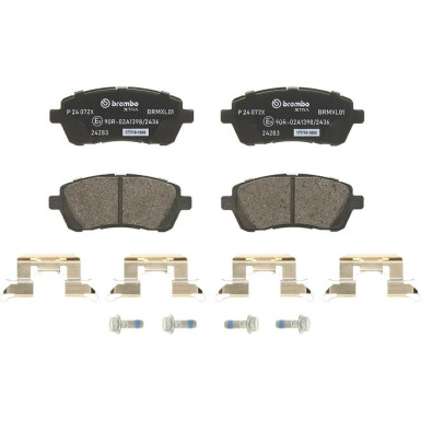 BREMBO Bremsklötze Xtra VA FORD Fiesta 08 XTRA LINE P 24 072X BREMBO Bremsklötze Xtra VA FORD Fiesta 08 XTRA LINE P 24 072X