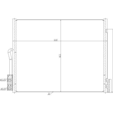 Kondensator, Klimaanlage EASY FIT 350478