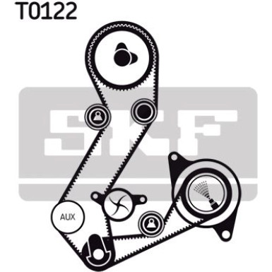 SKF Wasserpumpe + Zahnriemensatz VKMC 04107-3 SKF Wasserpumpe + Zahnriemensatz VKMC 04107-3