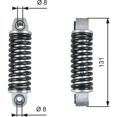 Schwingungsdämpfer, Keilrippenriemen T39151
