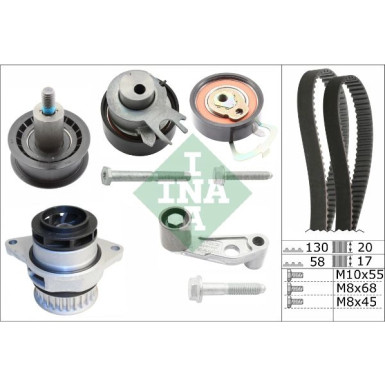 Zahnriemensatz inkl.Wapu AUDI A2,VW Golf IV 1,6 530 0089 30