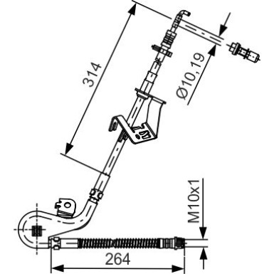 Bremsschlauch PEUGEOT,CITROEN 1987481428