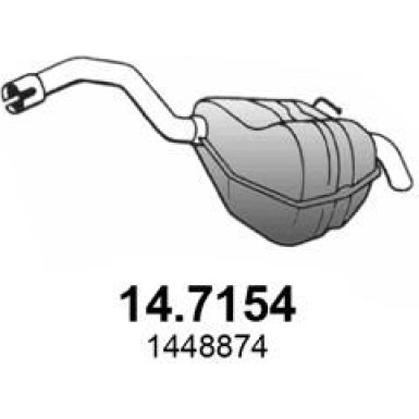 Endschalldämpfer FORD Galaxy,Mondeo 06 14.7154