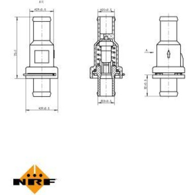 Thermostat, Kühlmittel 725175 Thermostat, Kühlmittel 725175