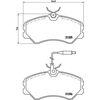 BREMBO Bremsklötze VA P 23 023 BREMBO Bremsklötze VA P 23 023