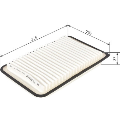 Luftfilter 1987429184 Luftfilter 1987429184
