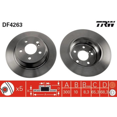 Bremsscheibe Db T. W211 02 DF4263 Bremsscheibe Db T. W211 02 DF4263