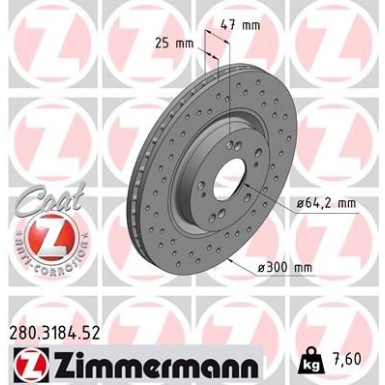 Bremsscheibe VA Sport 280.3184.52 Bremsscheibe VA Sport 280.3184.52