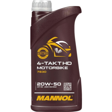 MANNOL 4-Takt Motorbike HD 20W-50 7830 1 Liter MN7830-1