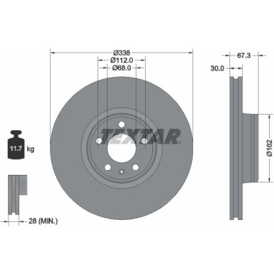 Bremsscheibe PRO+ 92345505 Bremsscheibe PRO+ 92345505
