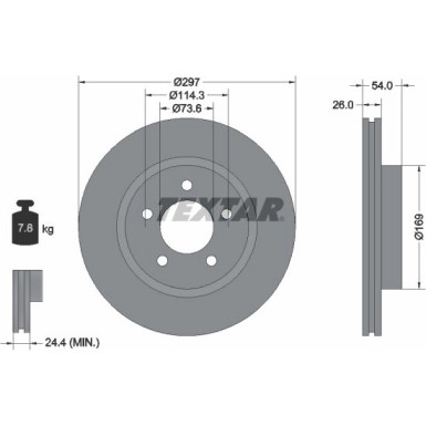 Bremsscheibe Chrysler P. 300M 92230003 Bremsscheibe Chrysler P. 300M 92230003