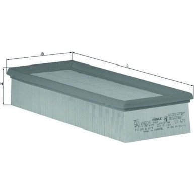 MAHLE Luftfilter LX 477