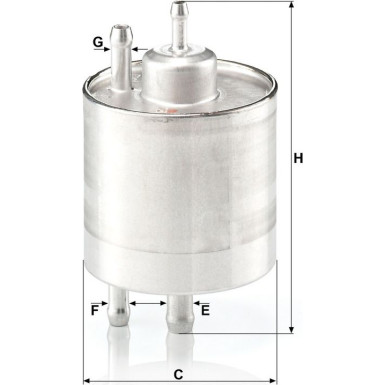 Mann & Hummel Kraftstofffilter PKW MERCEDES A-Klasse WK 711/1
