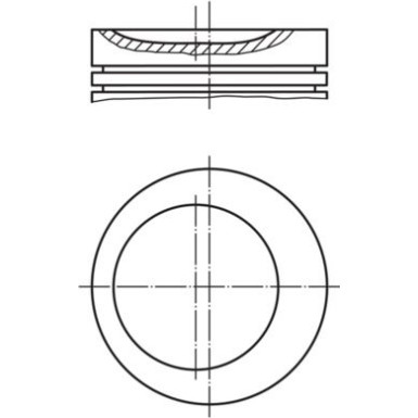 MAHLE ORIGINAL Kolben 0012904 MAHLE ORIGINAL Kolben 0012904