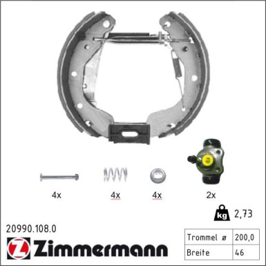 ZIMMERMANN Bremsbacken 20990.108.0 ZIMMERMANN Bremsbacken 20990.108.0