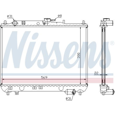 Wasserkühler PKW 62409A