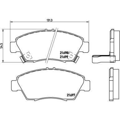 BREMBO Bremsklötze VA P 28 024 BREMBO Bremsklötze VA P 28 024