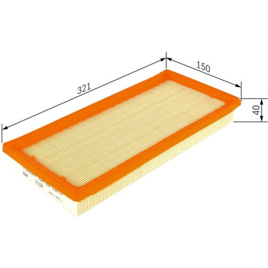 Luftfilter F 026 400 258 Luftfilter F 026 400 258