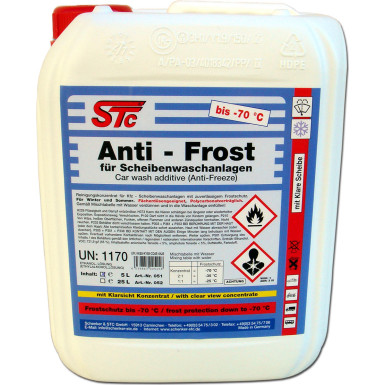 STC Anti - Frost Klarsicht Konzentrat bis - 70°C Kanister 5 L | 51 STC Anti - Frost Klarsicht Konzentrat bis - 70°C Kanister 5 L | 51