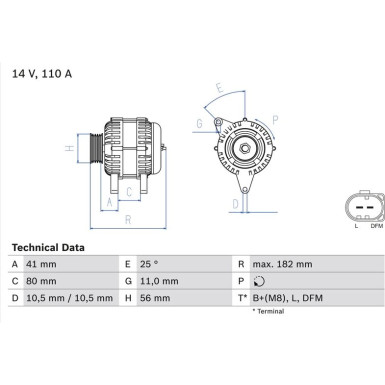 Lichtmaschine FIAT 0 986 082 320 Lichtmaschine FIAT 0 986 082 320