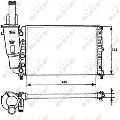Kühler, Motorkühlung 58951 Kühler, Motorkühlung 58951