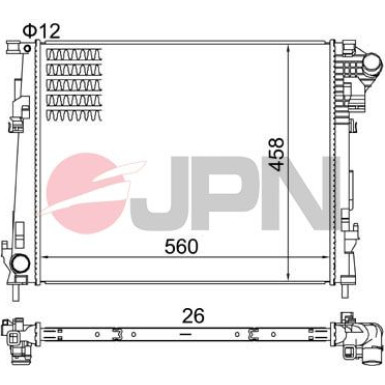 JPN Kühler, Motorkühlung 60C9039-JPN JPN Kühler, Motorkühlung 60C9039-JPN