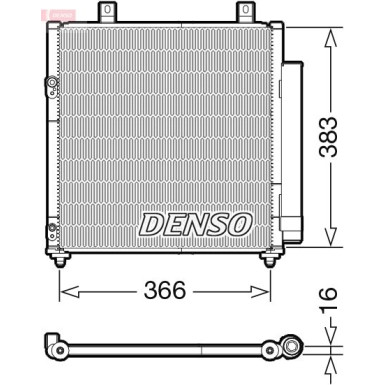DENSO Kondensator, Klimaanlage DCN45007