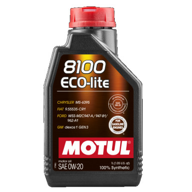 Motul 8100 ECO-lite 0W-20 1 Liter 8100 ECO-LITE 0W-20 108534