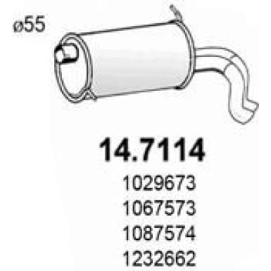 Endschalldämpfer 14.7114