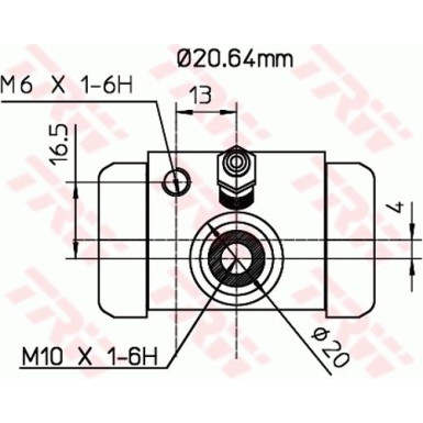 TRW Bremsrolle BWF312 TRW Bremsrolle BWF312