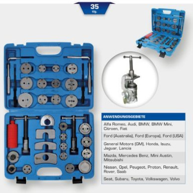 KS TOOLS Dreh-/Rückstellwerkzeugsatz, Bremssattelkolben BT701050 KS TOOLS Dreh-/Rückstellwerkzeugsatz, Bremssattelkolben BT701050