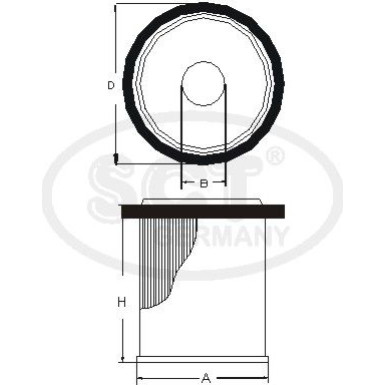 SCT GERMANY Kraftstofffilter SC7021P