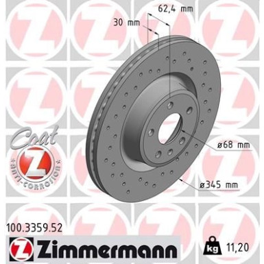 Bremsscheibe VA Sport 100.3359.52 Bremsscheibe VA Sport 100.3359.52