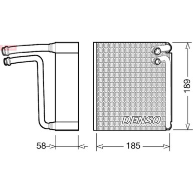 DENSO Verdampfer DEV09025