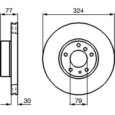 Bremsscheibe 0 986 479 116 Bremsscheibe 0 986 479 116