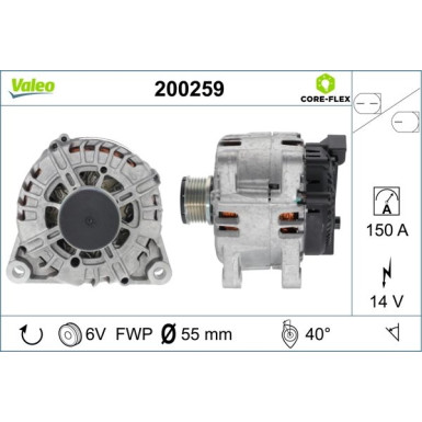 VALEO Generator 200259 VALEO Generator 200259