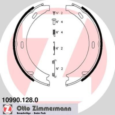 ZIMMERMANN Bremsbacken 10990.128.0 ZIMMERMANN Bremsbacken 10990.128.0