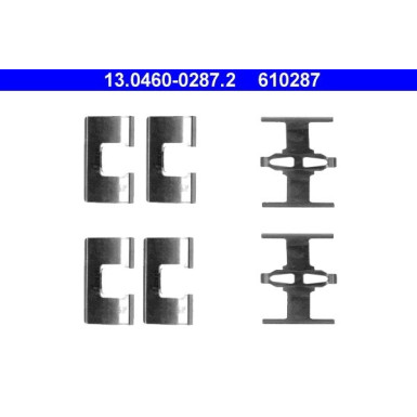 ATE Zubehör, Bremsbeläge 13.0460-0287.2 ATE Zubehör, Bremsbeläge 13.0460-0287.2