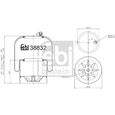 FEBI BILSTEIN Luftfeder 38832