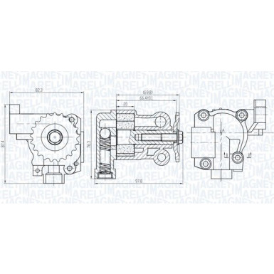 MAGNETI MARELLI Ölpumpe 351516000069 MAGNETI MARELLI Ölpumpe 351516000069