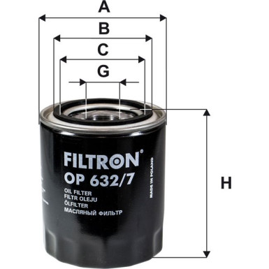 FILTRON Ölfilter OP 632/7 FILTRON Ölfilter OP 632/7