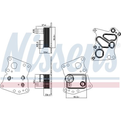 Ölkühler PKW 90943 Ölkühler PKW 90943